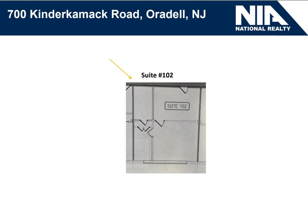 700 Kinderkamack Rd, Oradell, NJ à louer Plan d’étage- Image 1 de 1