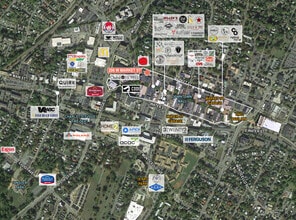 206 W Market St, Charlottesville, VA - Aérien  Vue de la carte