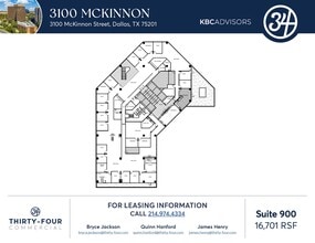 3100 McKinnon St, Dallas, TX à louer Plan d’étage- Image 1 de 1