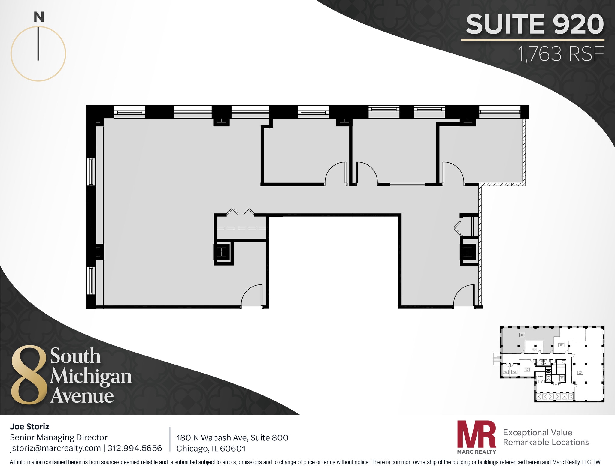 8 S Michigan Ave, Chicago, IL à louer Plan d’étage- Image 1 de 8