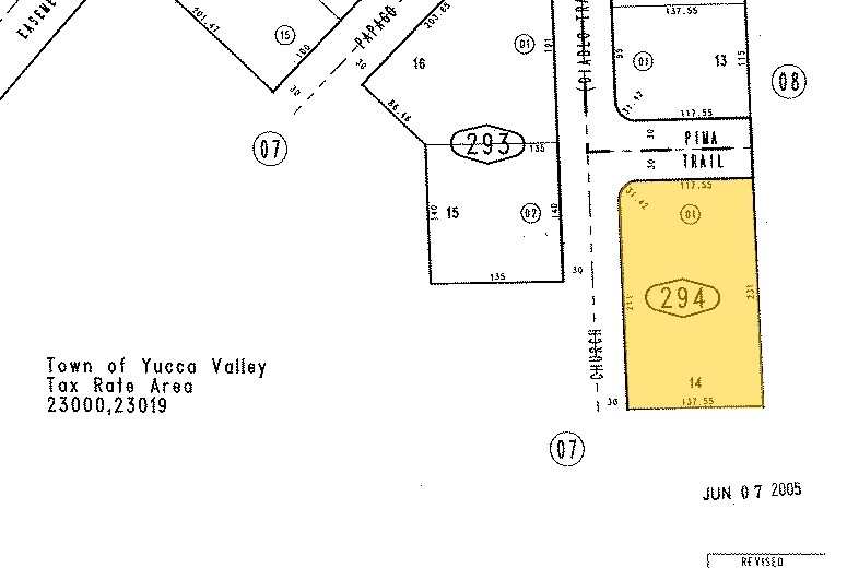 7355 Church St, Yucca Valley, CA à louer - Plan cadastral - Image 2 de 3