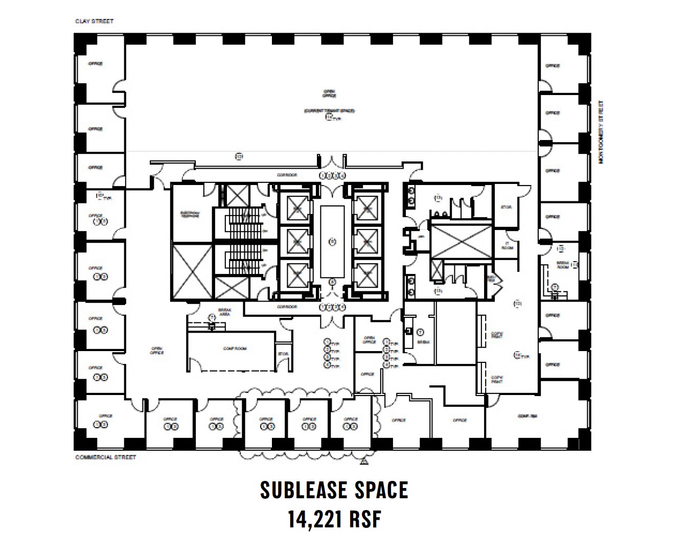 555 Montgomery St, San Francisco, CA for lease Floor Plan- Image 1 of 7