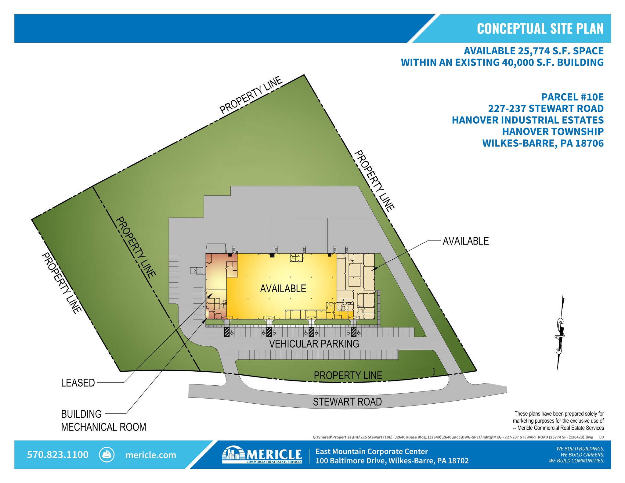 225 Stewart Rd, Hanover Township, PA à louer Plan de site- Image 1 de 6