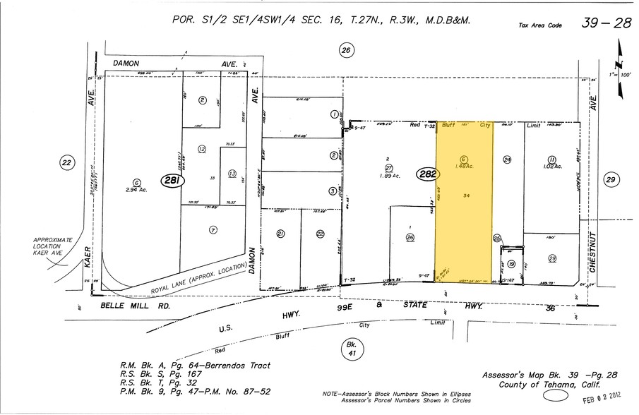 460 Antelope Blvd, Red Bluff, CA à vendre - Plan cadastral - Image 1 de 1