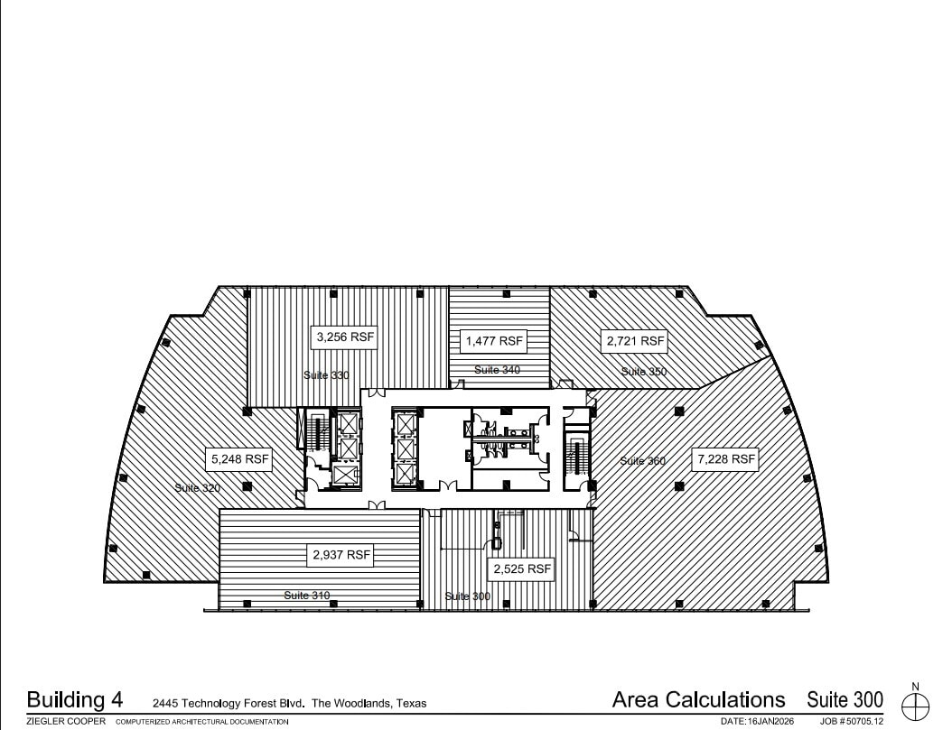 2445 Technology Forest Blvd, The Woodlands, TX à louer Plan d’étage- Image 1 de 1