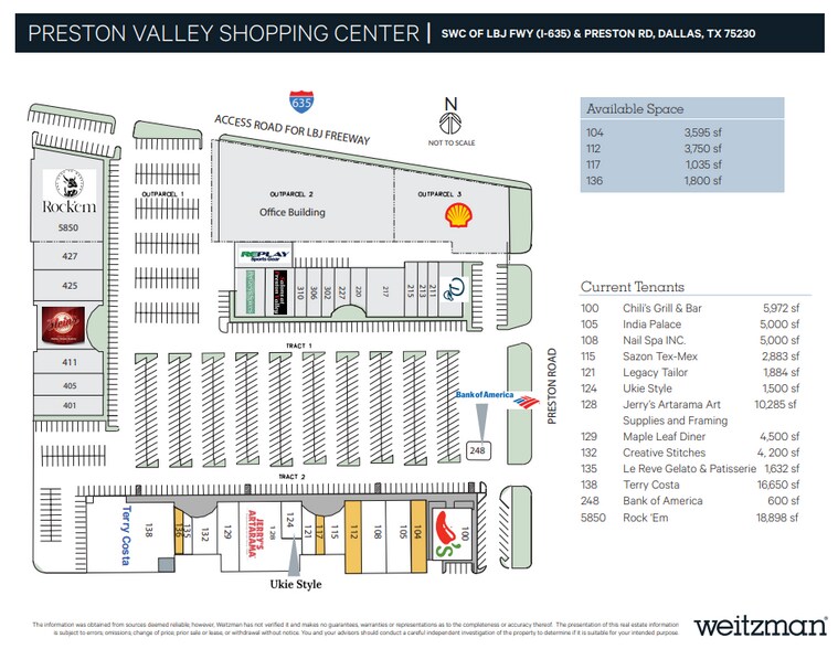 12815-12835 Preston Rd, Dallas, TX for lease - Site Plan - Image 3 of 3