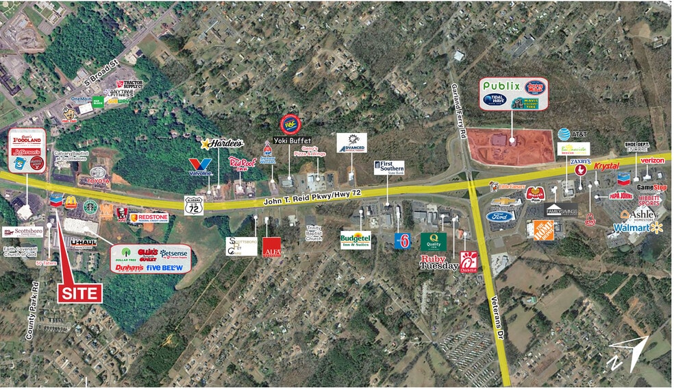 1403 County Park Rd, Scottsboro, AL à vendre - Aérien - Image 2 de 2