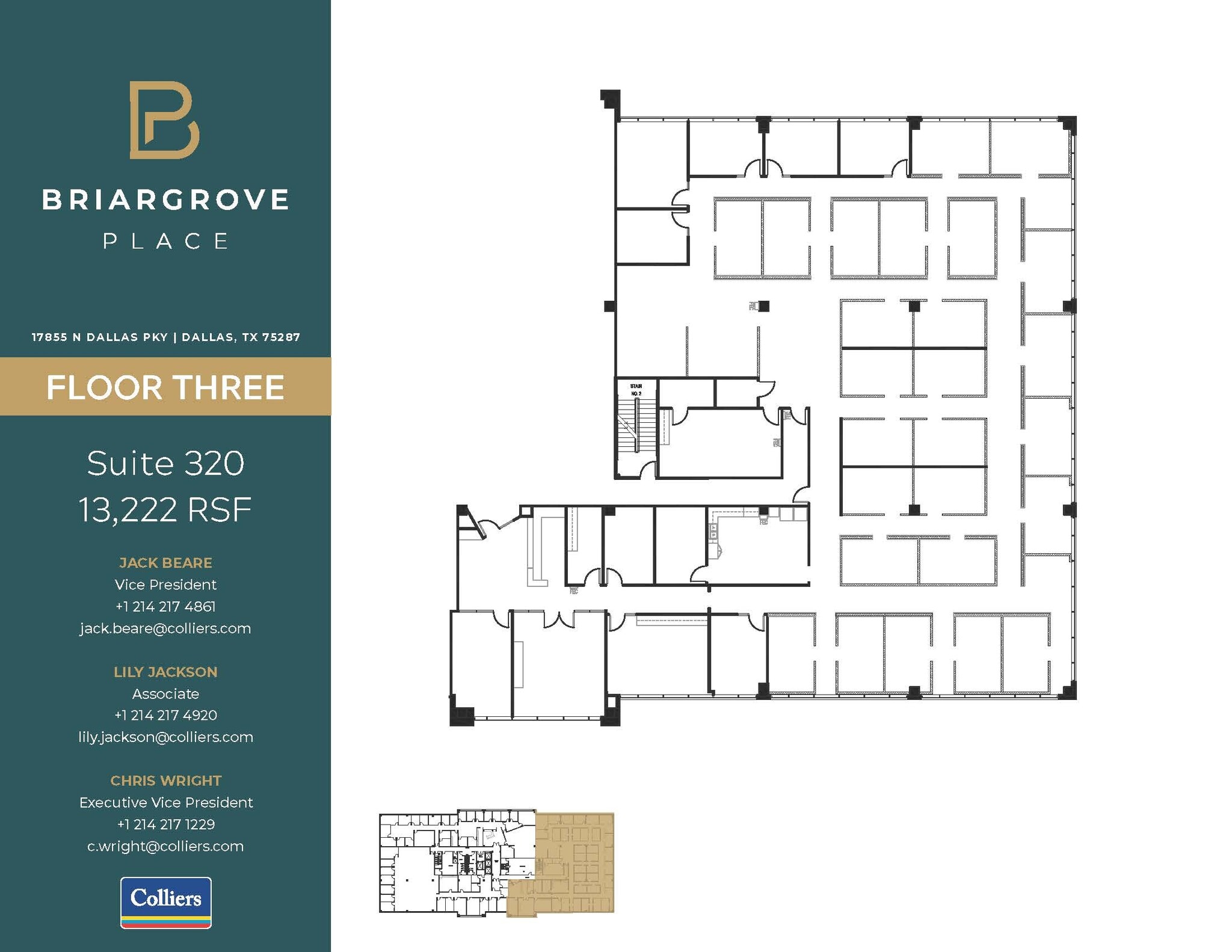 17855 N Dallas Pky, Dallas, TX for lease Floor Plan- Image 1 of 2
