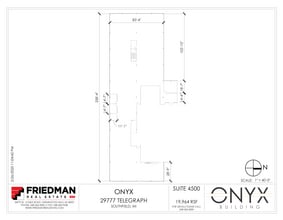 29777 Telegraph Rd, Southfield, MI for lease Floor Plan- Image 1 of 2