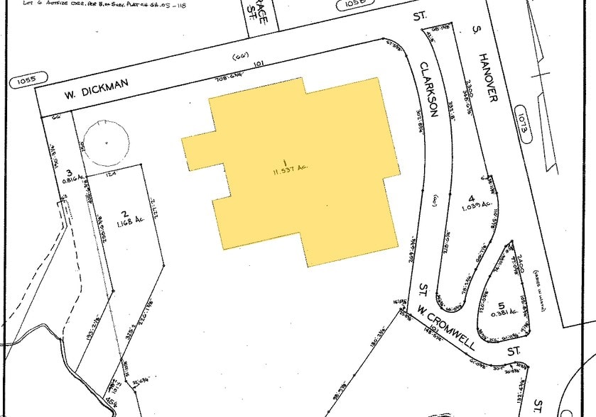 101 W Dickman St, Baltimore, MD for lease - Plat Map - Image 2 of 17