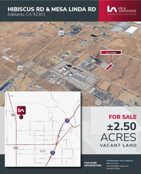 HIBISCUS RD & MESA LINDA RD, Adelanto, CA à vendre - Photo du bâtiment - Image 2 de 2