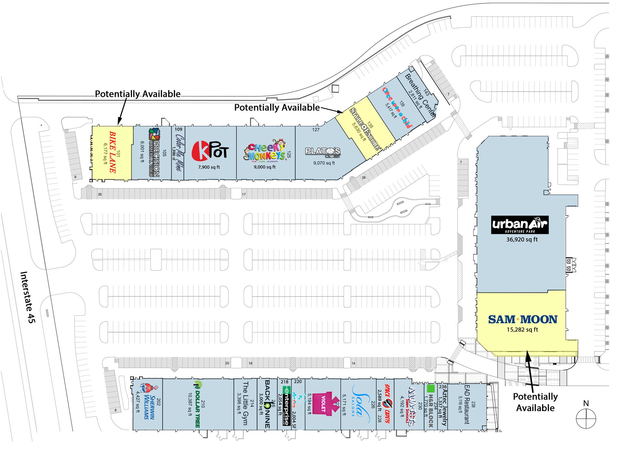 17937-17945 I-45 S, Shenandoah, TX for lease Site Plan- Image 1 of 1