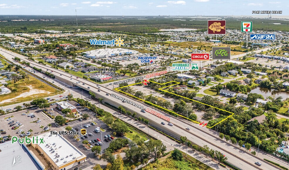 17050 San Carlos Blvd, Fort Myers, FL à vendre - Aérien - Image 2 de 9