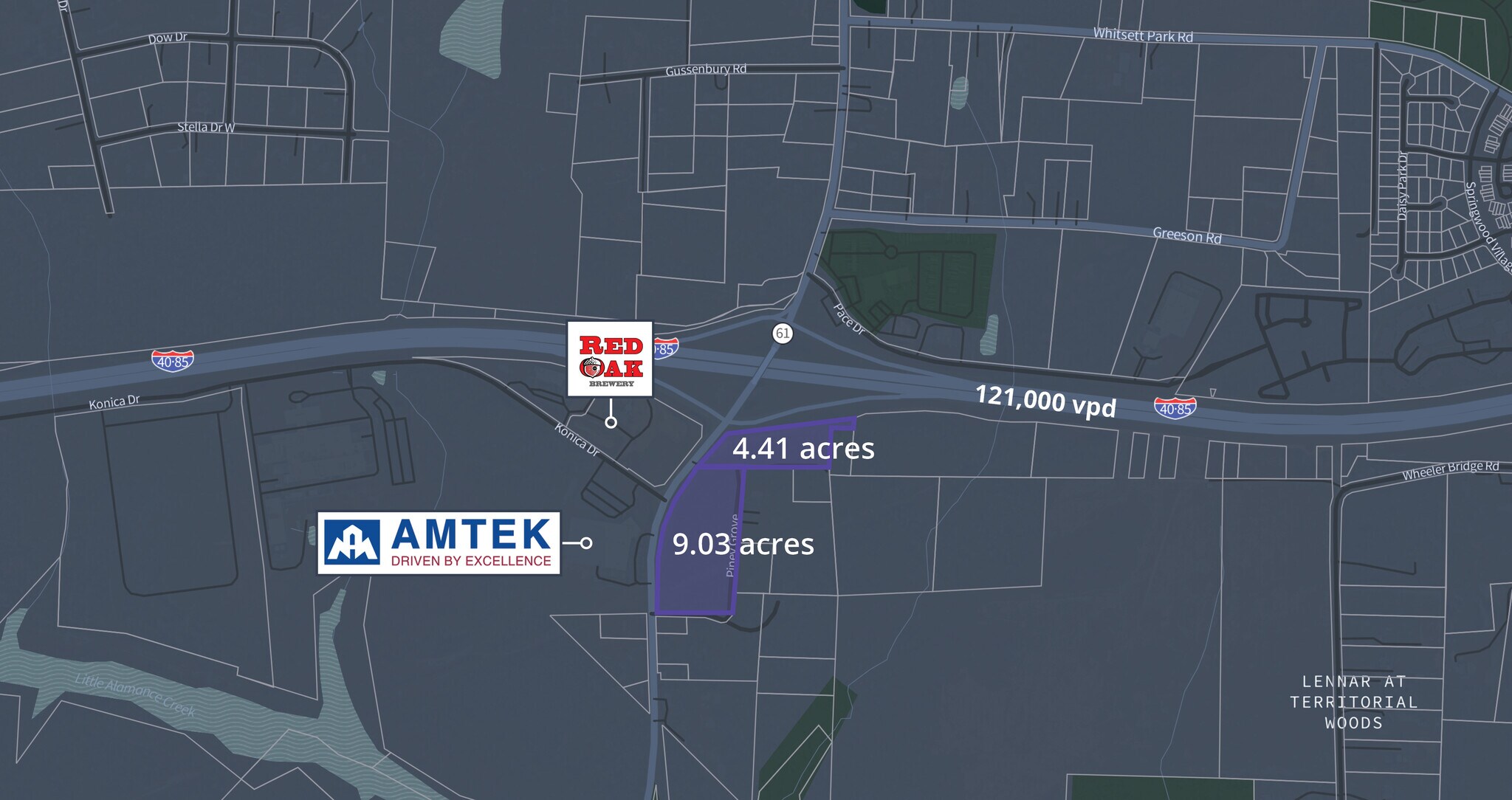 I 40/85 61 S Hwy, Whitsett, NC à vendre Photo du bâtiment- Image 1 de 2