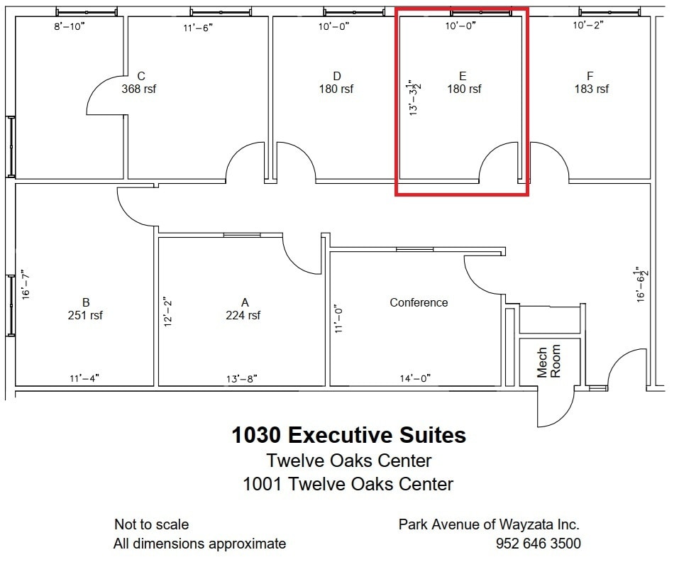 600 Twelve Oaks Center Dr, Wayzata, MN for lease Floor Plan- Image 1 of 1