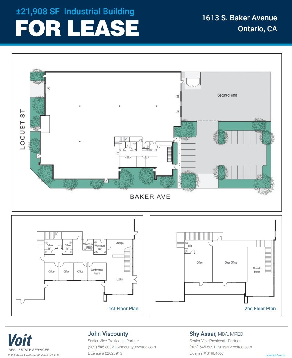 1613 S Baker Ave, Ontario, CA for lease Floor Plan- Image 1 of 1