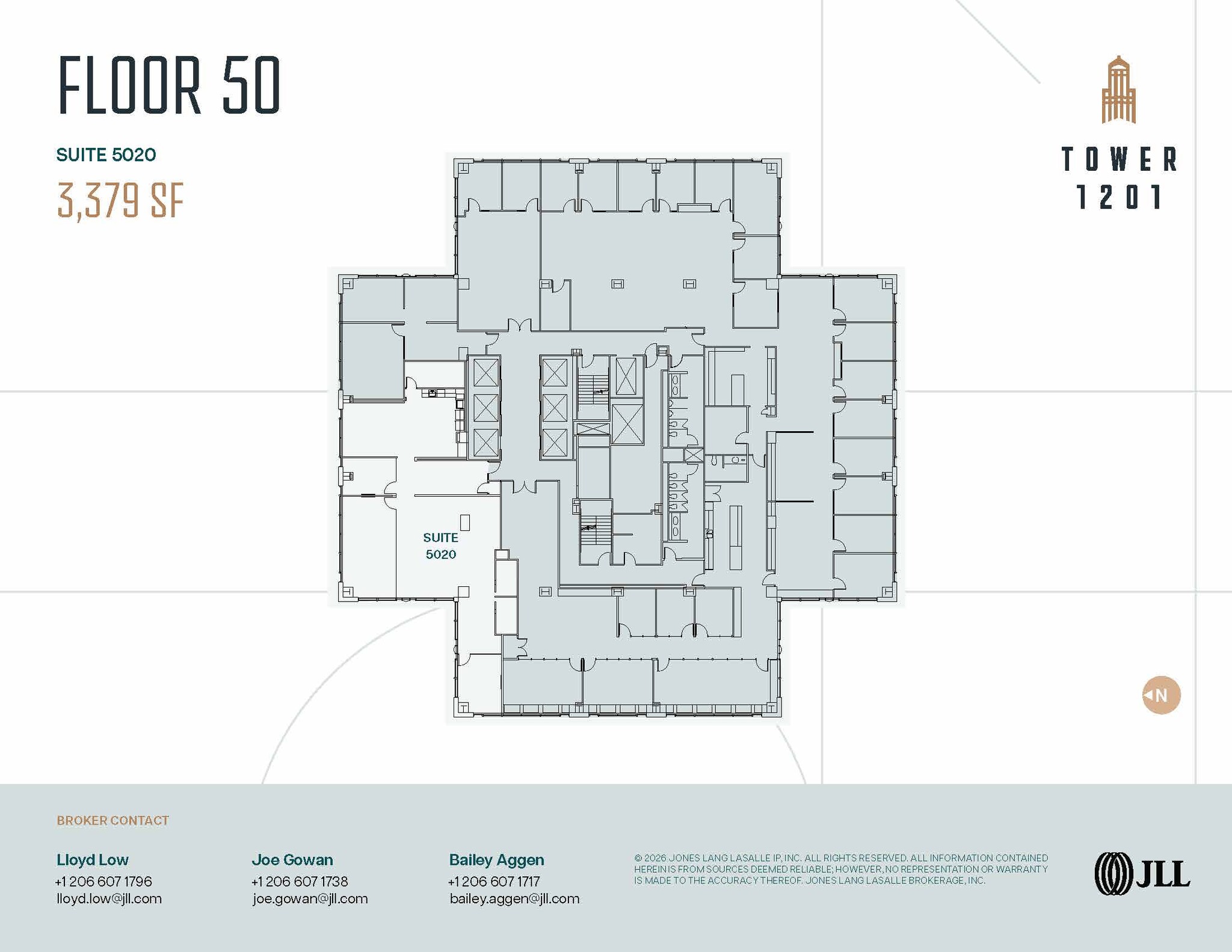 1201 3rd Ave, Seattle, WA à louer Plan d’étage- Image 1 de 1