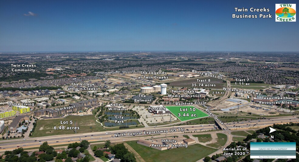 N Allen Dr & N Central Expressway, Allen, TX à vendre - Aérien - Image 2 de 4