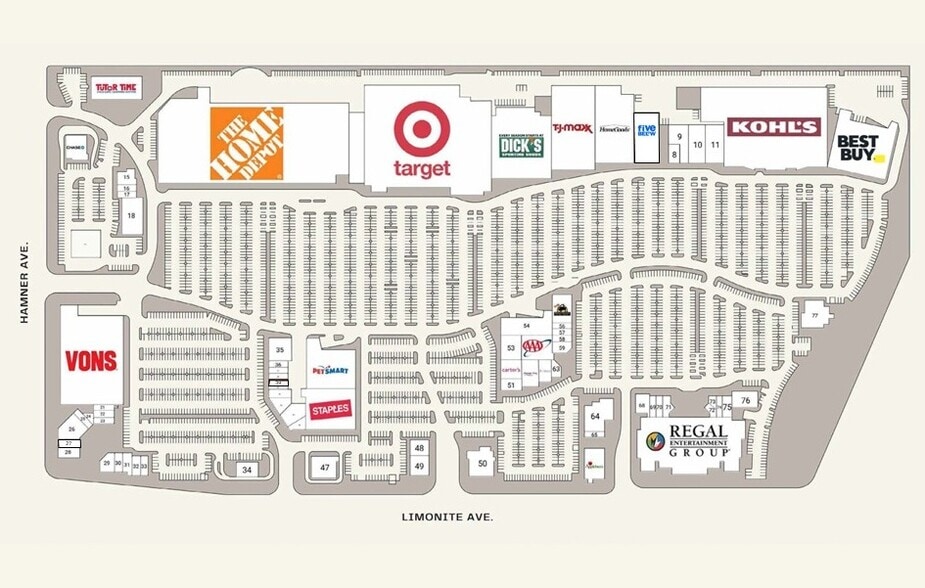 12239-12571 Limonite Ave, Eastvale, CA à louer - Plan de site - Image 2 de 17