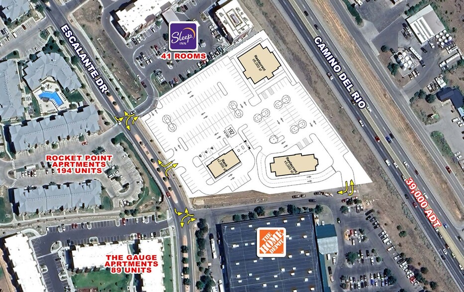 1271 Escalante Dr - LAND Pads, Durango, CO for lease - Site Plan - Image 2 of 2