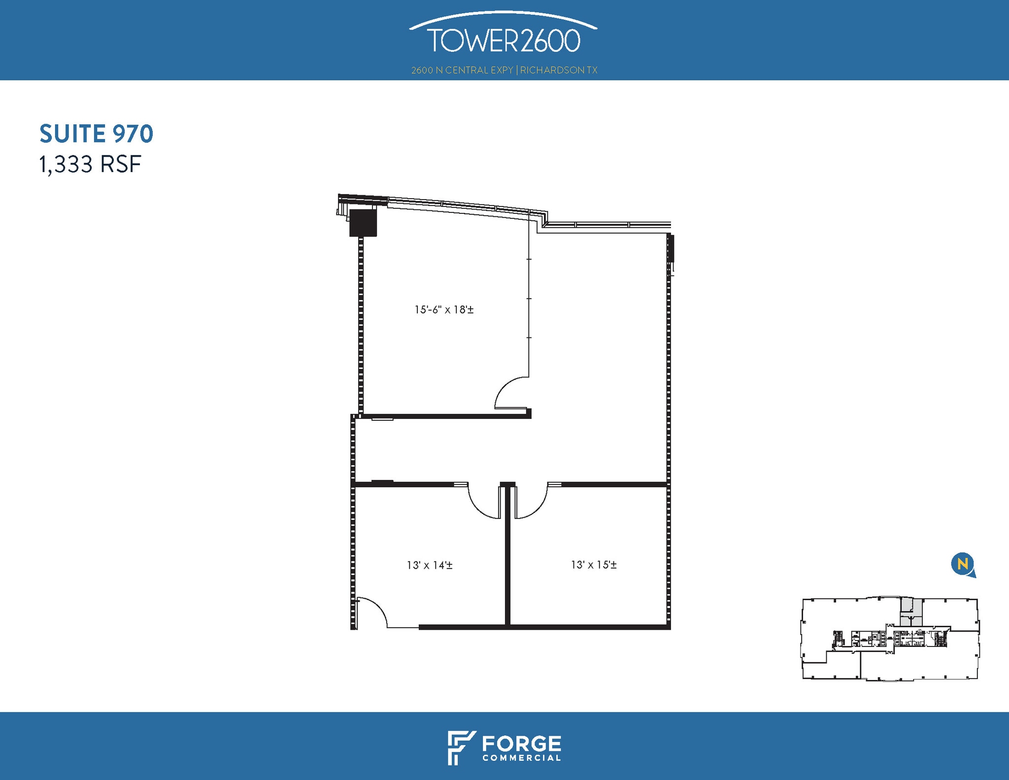 2600 N Central Expy, Richardson, TX à louer Plan d’étage- Image 1 de 2