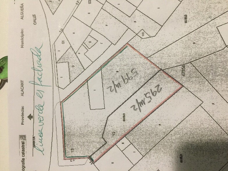 Terrain dans Algueña, Alicante à vendre - Plan de site - Image 2 de 2