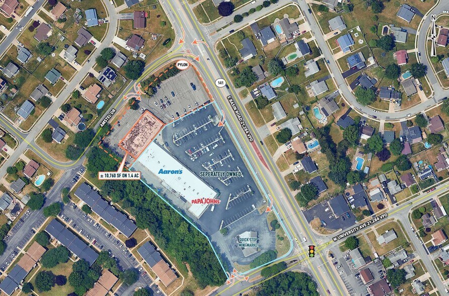 501 E Basin Rd, New Castle, DE à louer - Aérien - Image 2 de 3