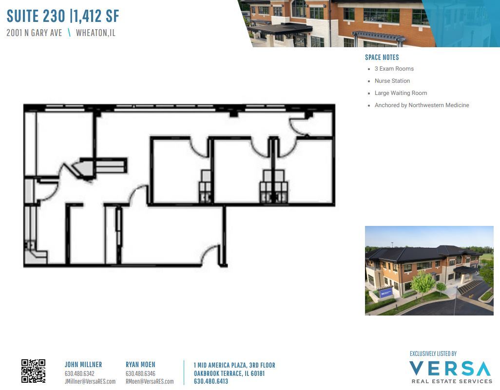 2001 N Gary Ave, Wheaton, IL à louer Plan d’étage- Image 1 de 2