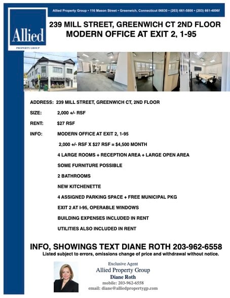 239 Mill St, Greenwich, CT à louer - Photo du bâtiment - Image 2 de 20