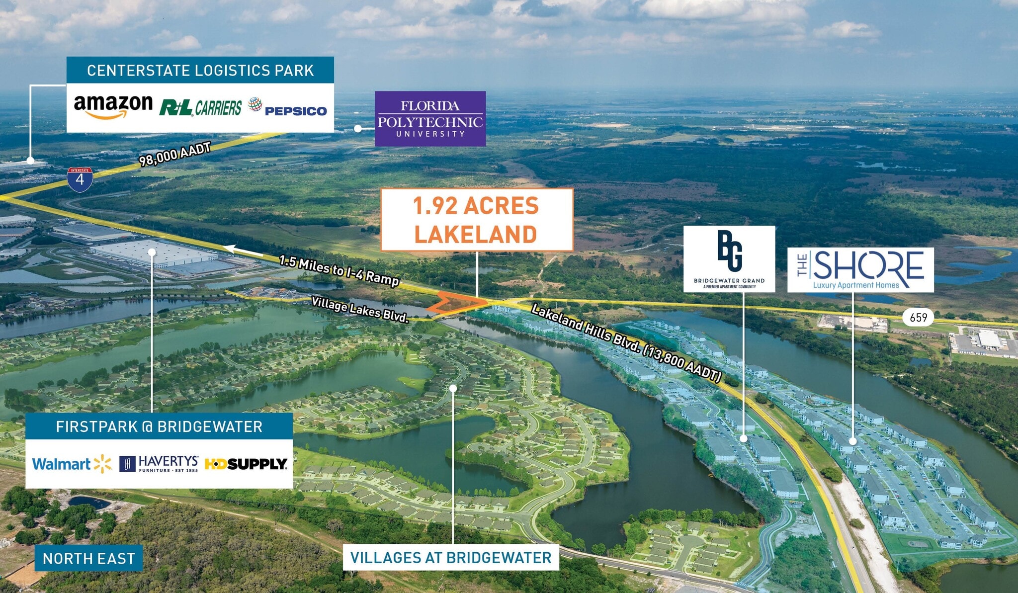 5450 Lakeland Hills Blvd, Lakeland, FL for sale Aerial- Image 1 of 4