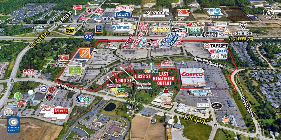 Detroit Rd, Avon, OH à louer - Aérien - Image 2 de 7