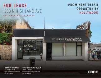 Plus de détails pour 1330 N Highland Ave, Los Angeles, CA - Commerce de détail à louer