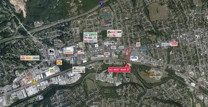 922 W Main St, Salem, VA - Aerial  map view
