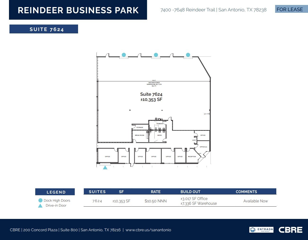 7492-7522 Reindeer Trl, San Antonio, TX for lease Floor Plan- Image 1 of 1