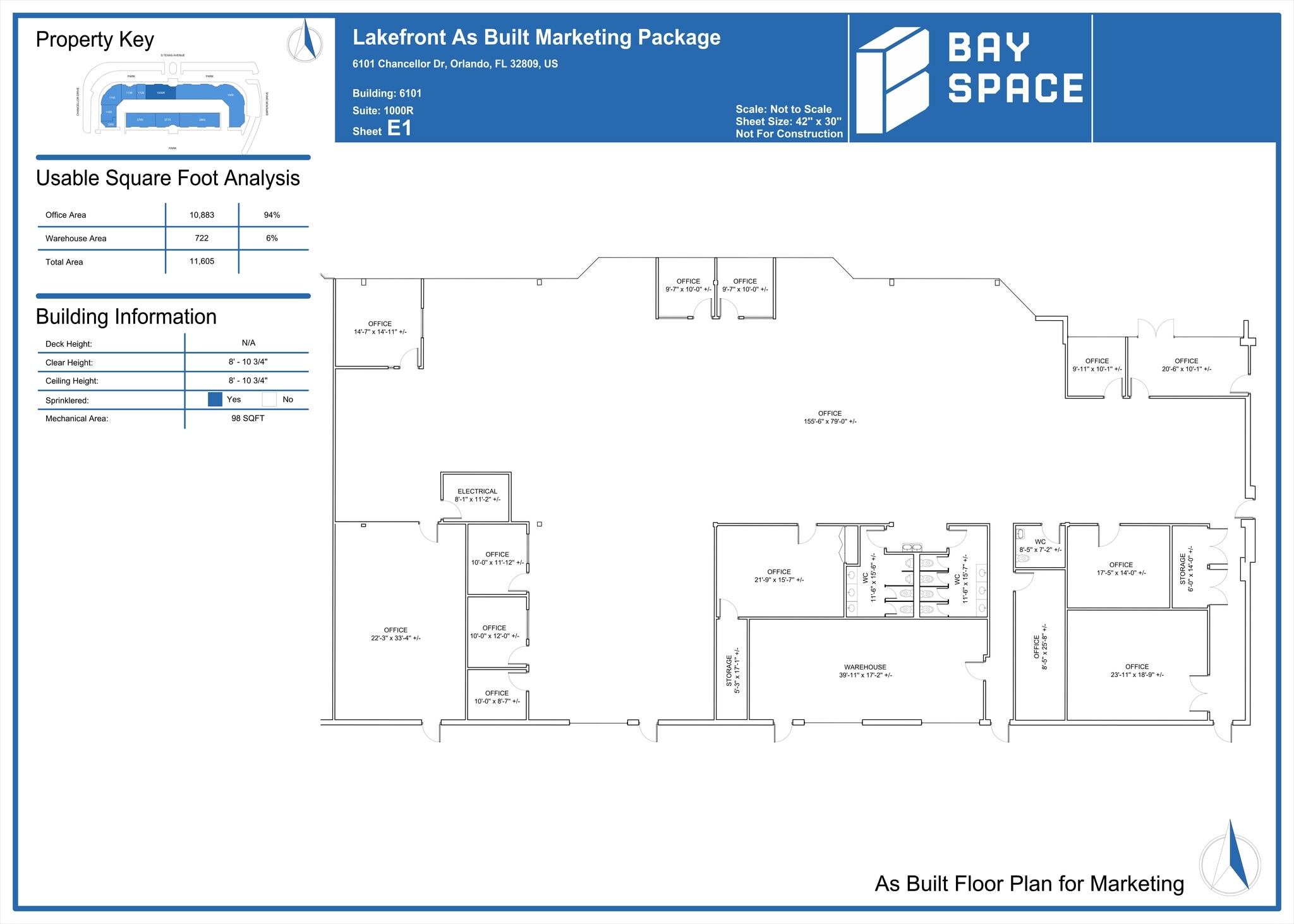 6101 Chancellor Dr, Orlando, FL for lease Site Plan- Image 1 of 2