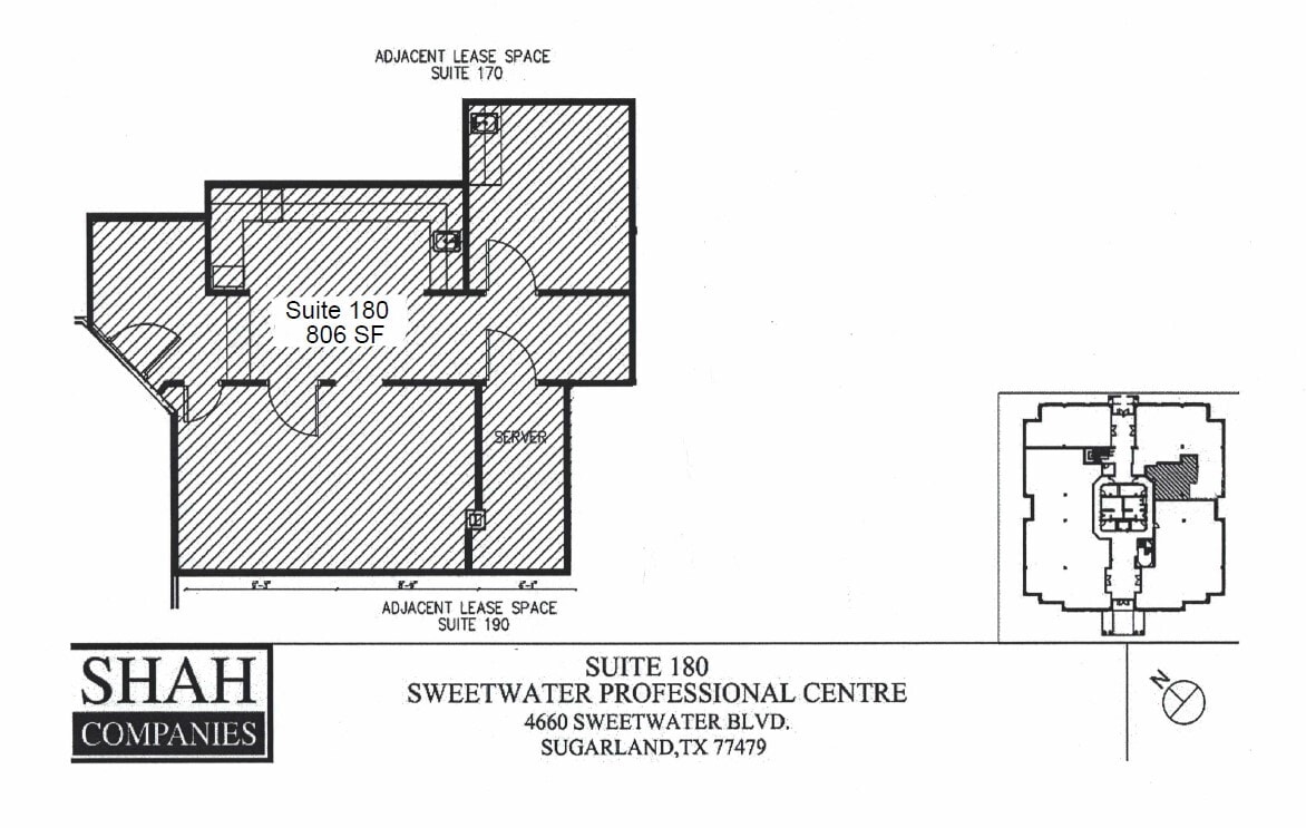 4660 Sweetwater Blvd, Sugar Land, TX à louer Plan d’étage- Image 1 de 1
