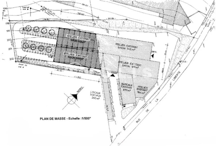 Local d'activités dans Jassans-Riottier à vendre - Plan de site - Image 2 de 5