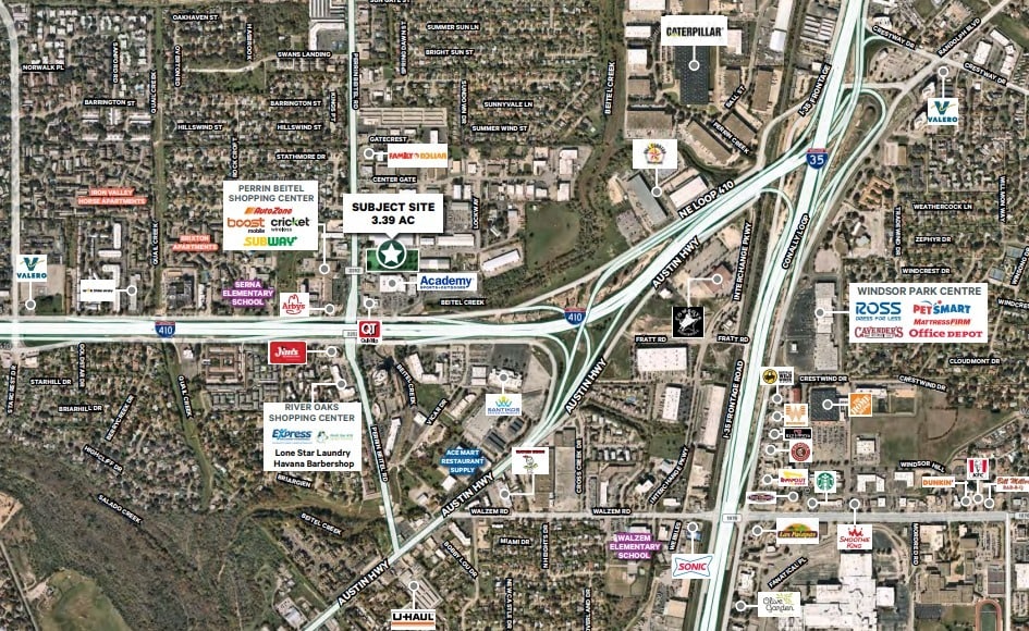 8614 Perrin Beitel Rd, San Antonio, TX for lease - Aerial - Image 3 of 4