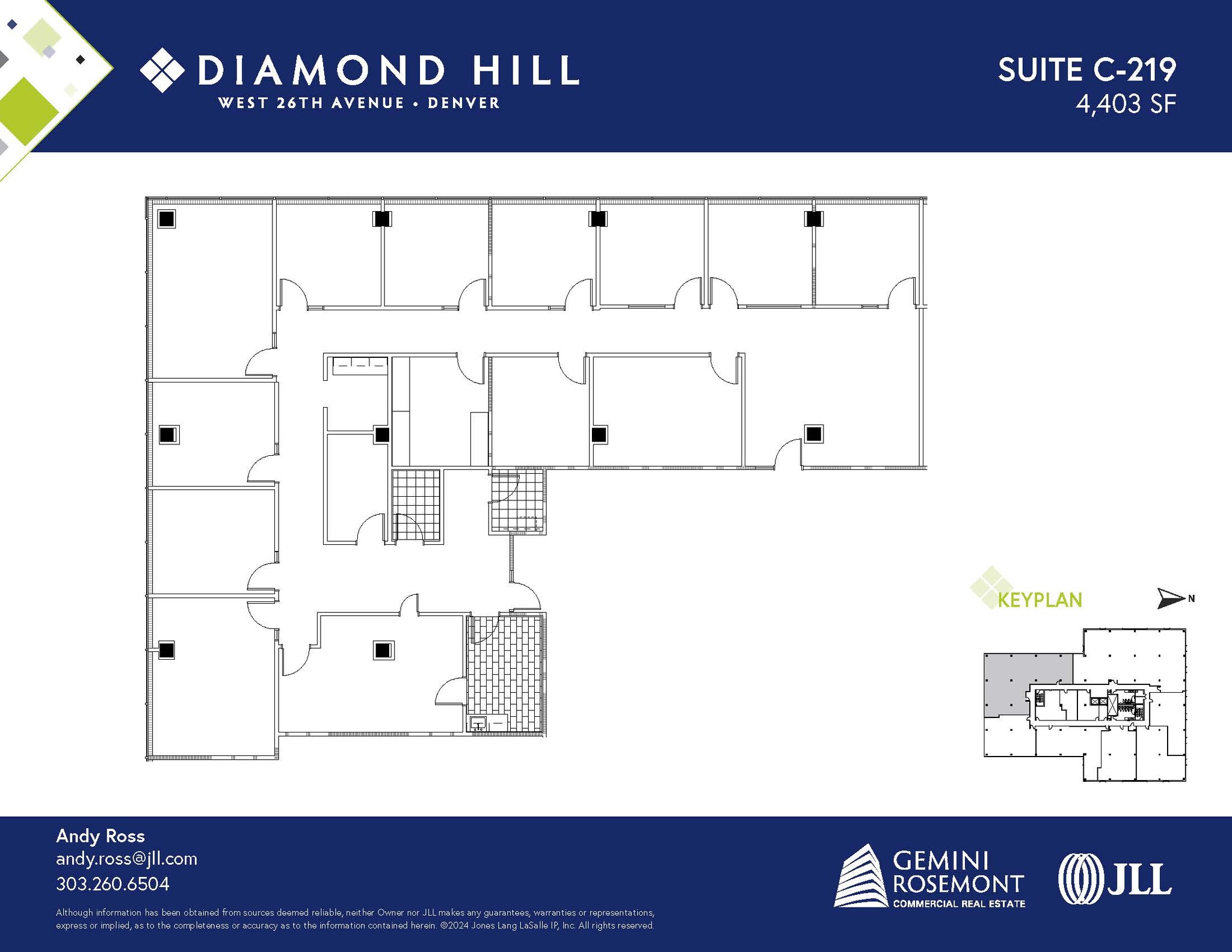 2490 W 26th Ave, Denver, CO à louer Plan d’étage- Image 1 de 2