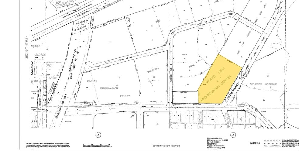 5000 W 36th St, Saint Louis Park, MN for lease - Plat Map - Image 2 of 4