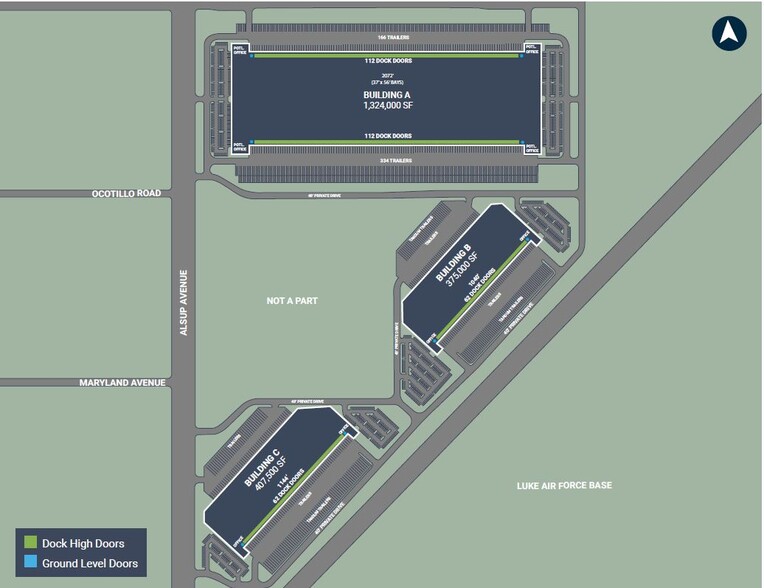 W Ocotillo Rd & N Alsup Rd, Litchfield Park, AZ à louer - Plan de site - Image 2 de 2