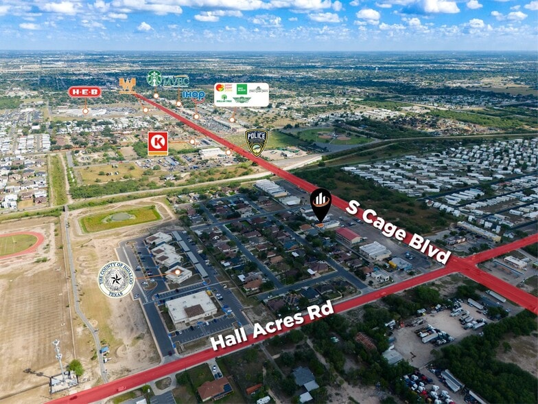 2402 S Cage Blvd, Pharr, TX for sale - Aerial - Image 3 of 9