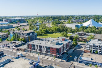 107 17th Ave, Calgary, AB - AERIAL  map view - Image1