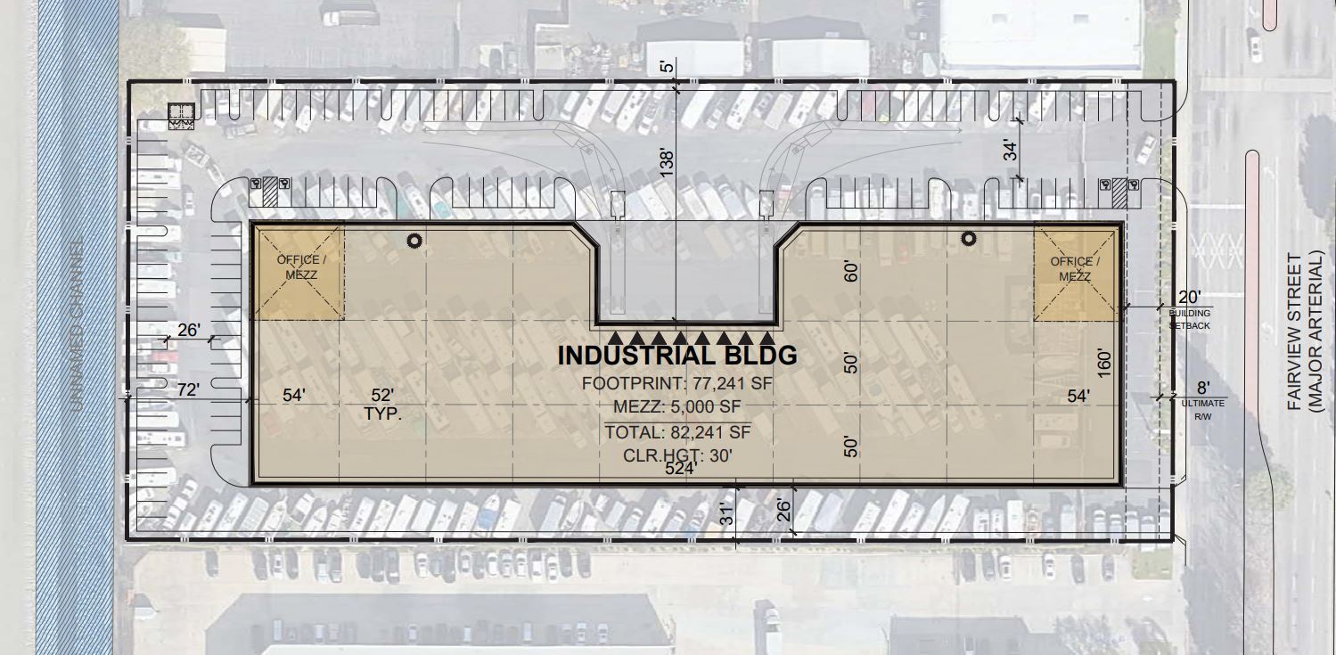 3130 S Fairview St, Santa Ana, CA for lease Floor Plan- Image 1 of 1