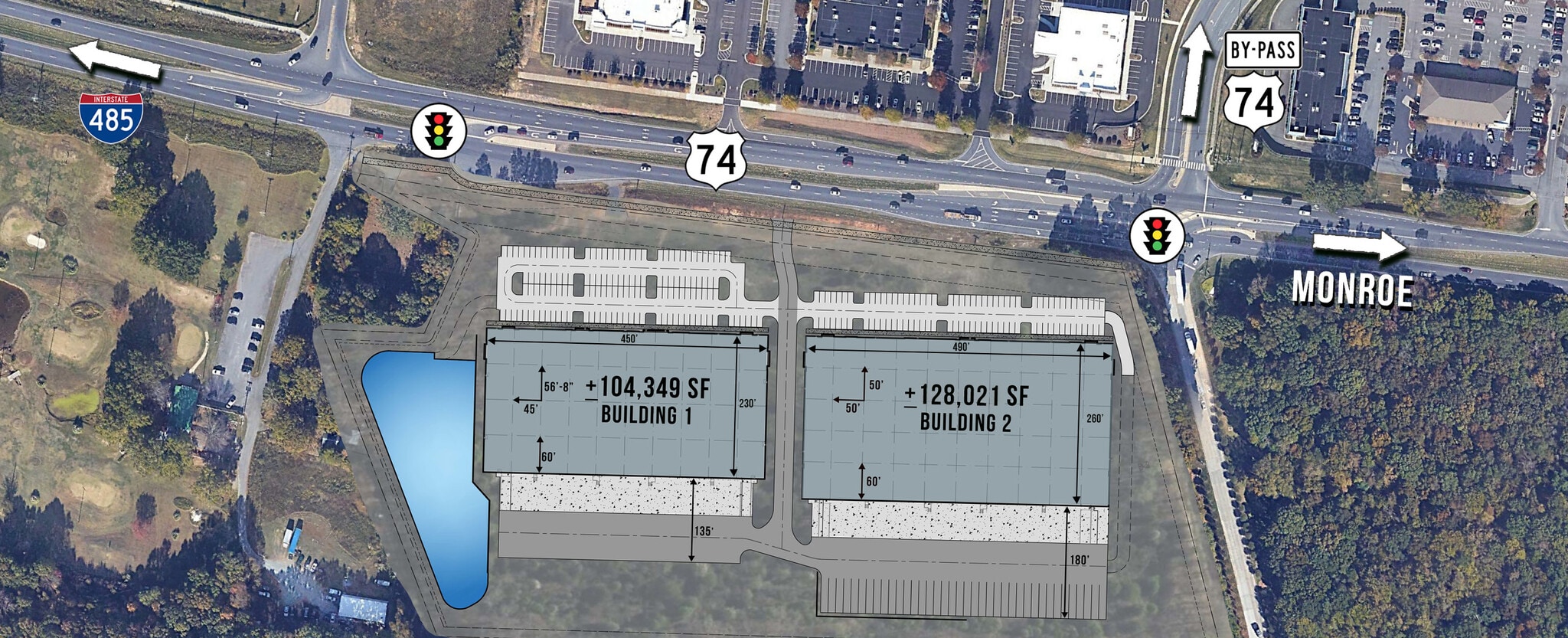 00 W Highway 74, Indian Trail, NC à louer Plan de site- Image 1 de 3