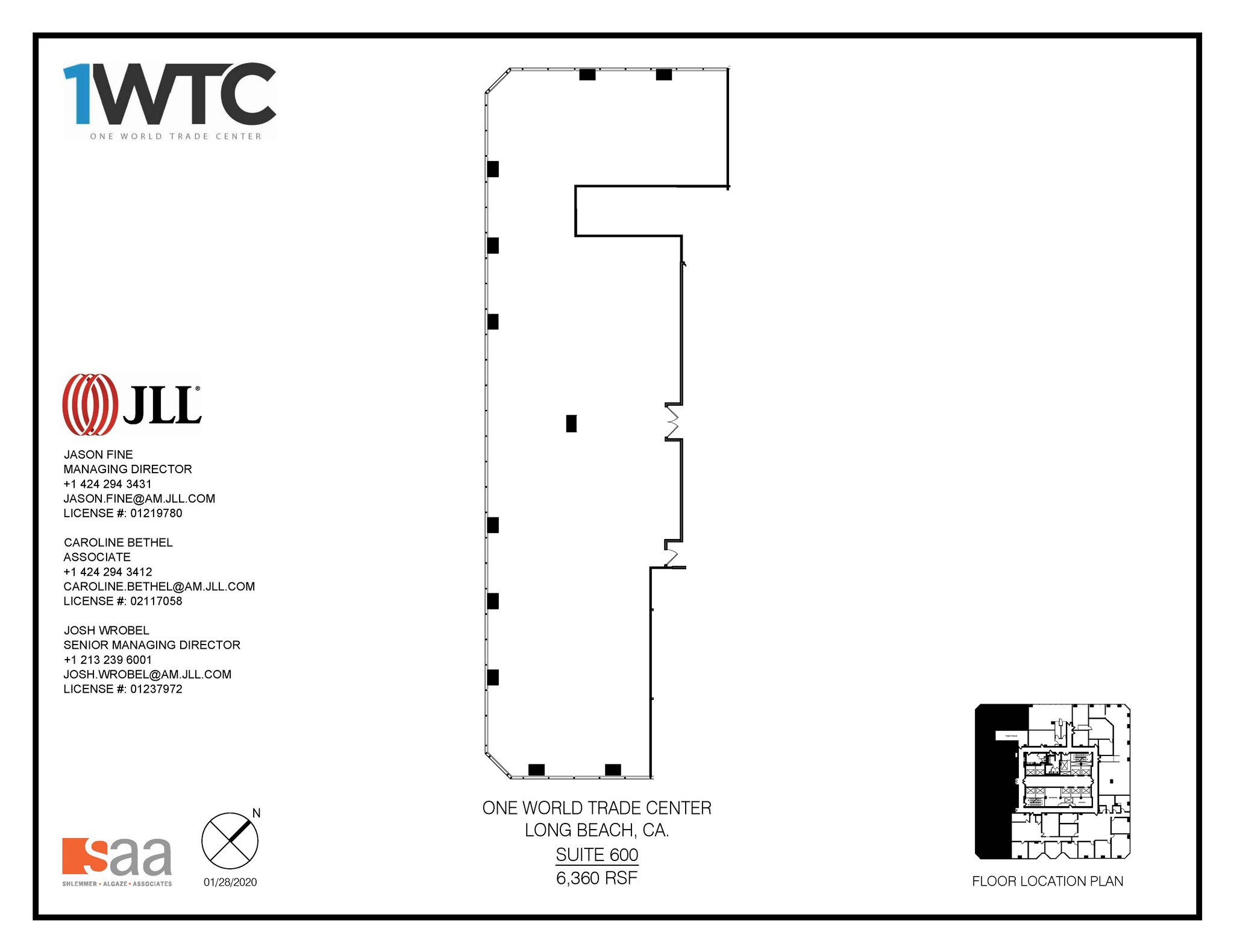 1 World Trade Ctr, Long Beach, CA à louer Plan d  tage- Image 1 de 1