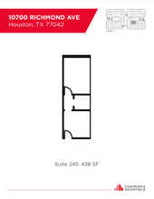 10700 Richmond Ave, Houston, TX à louer Plan d’étage- Image 1 de 1