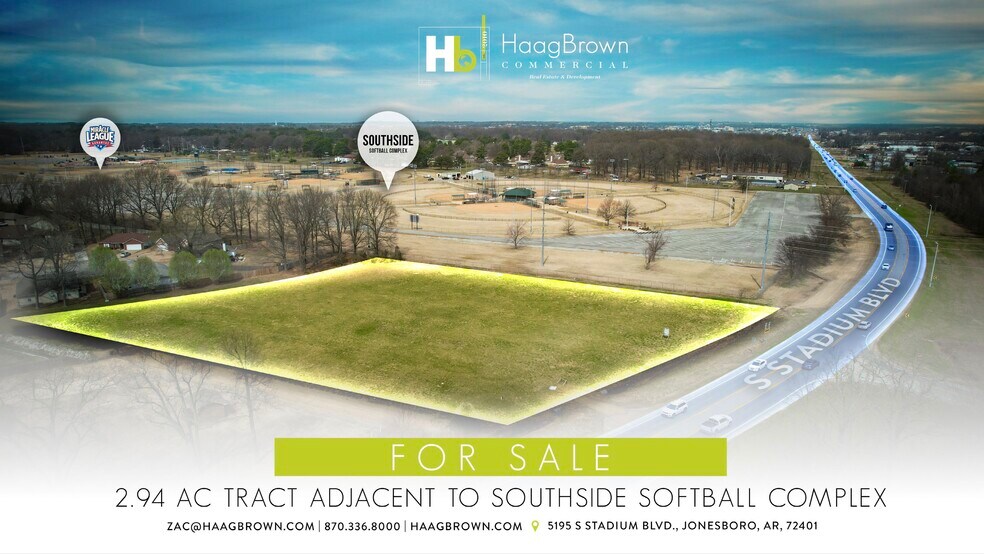 5195 Stadium Blvd, Jonesboro, AR à vendre - Aérien - Image 1 de 6