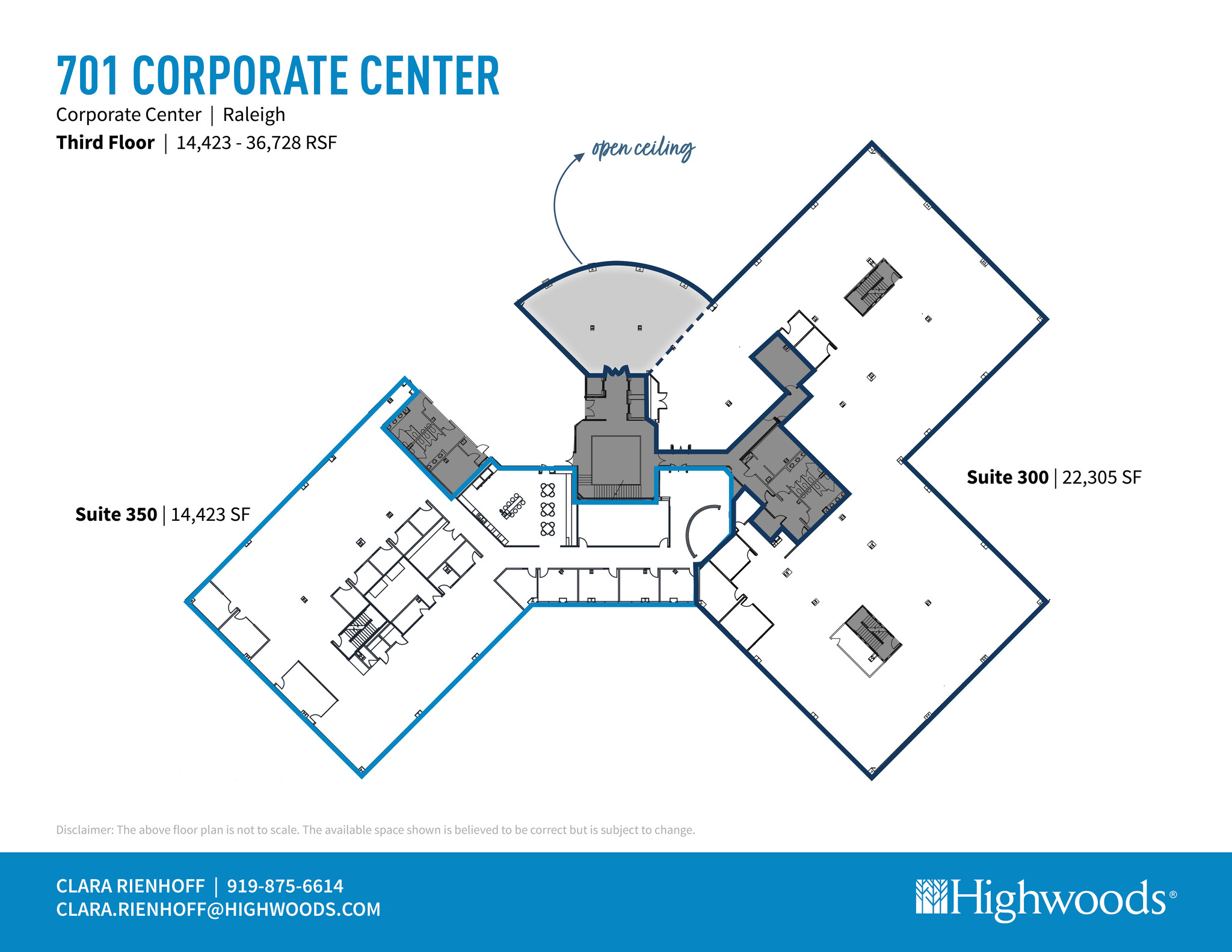 701 Corporate Center Dr, Raleigh, NC à louer Plan d’étage- Image 1 de 2