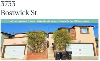 More details for 3733 Bostwick St, Los Angeles, CA - Multifamily for Sale
